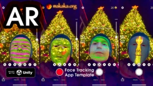AR Face Tracking App — Unity Asset for Mobiles (iOS, Android) using AR Foundation (ARKit, ARCore)