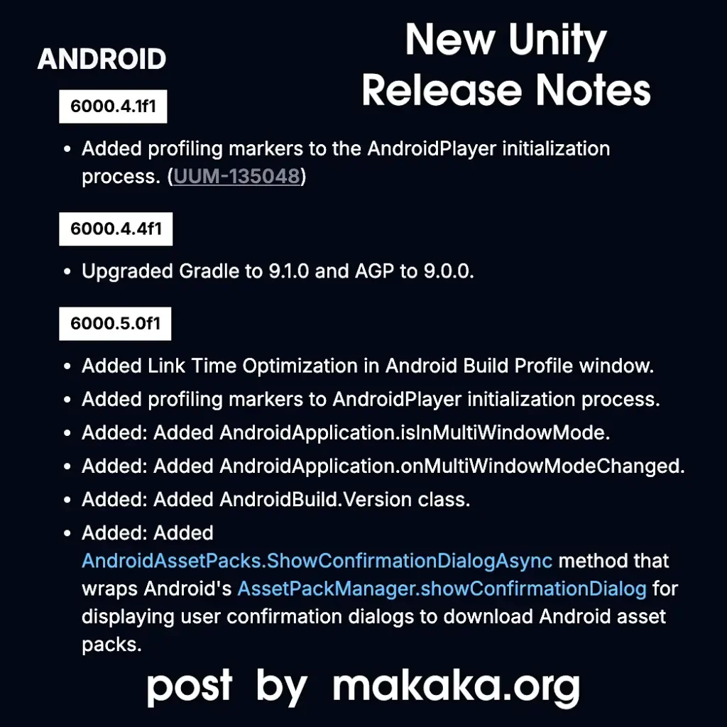 New Unity Release Notes — Compare Versions with Filtering Options
