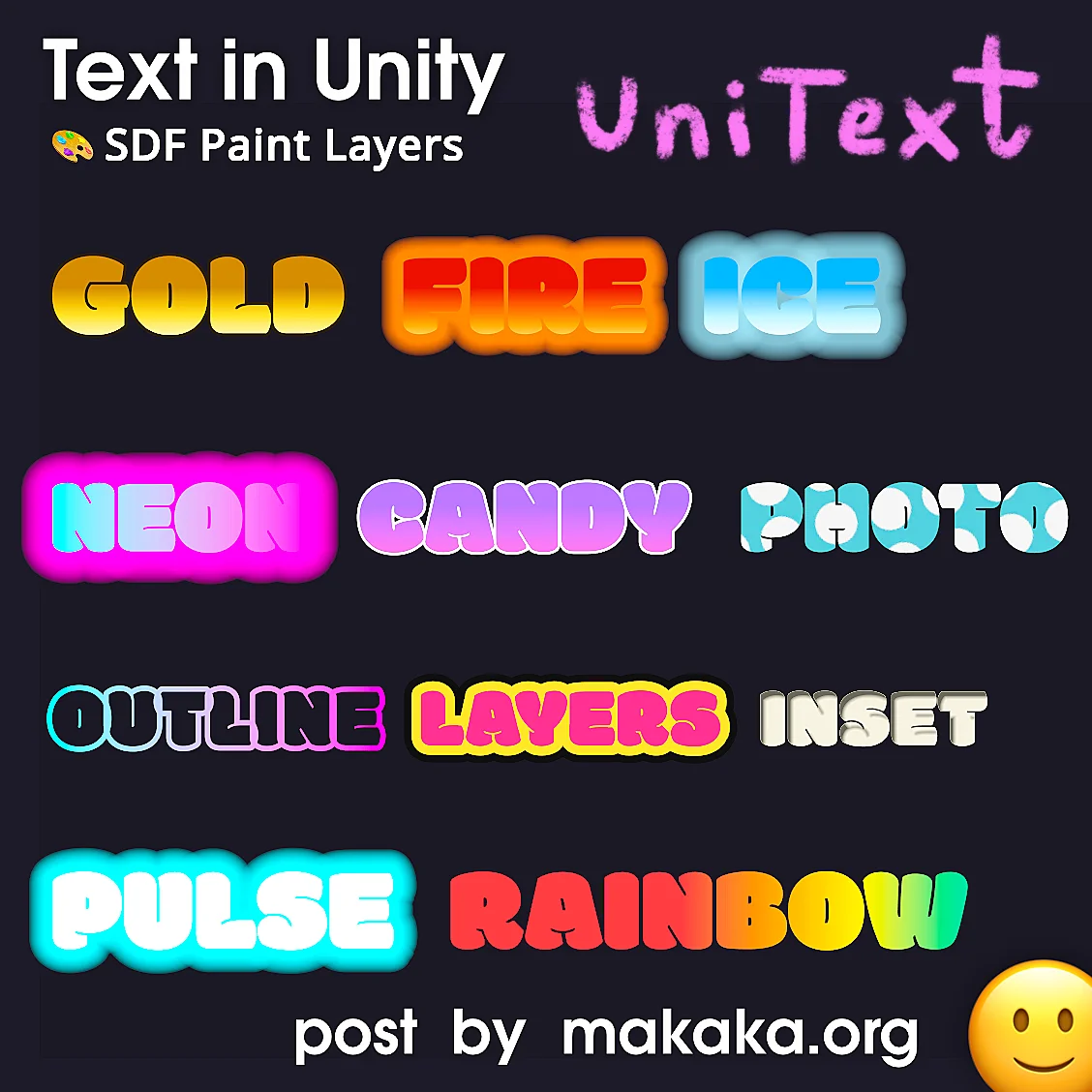 Unity UniText — Text Engine — Styles and Effects with a Layer System