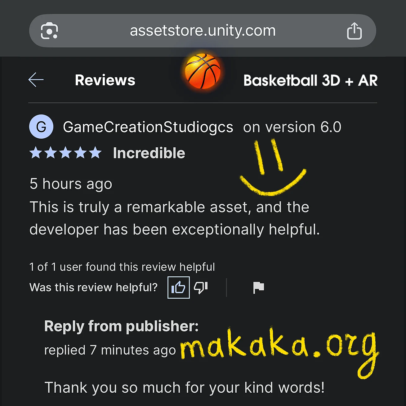 Publisher in Unity Asset Store: How to Create and Sell Digital Assets? 54 Unity Asset Review – Basketball Game 3D