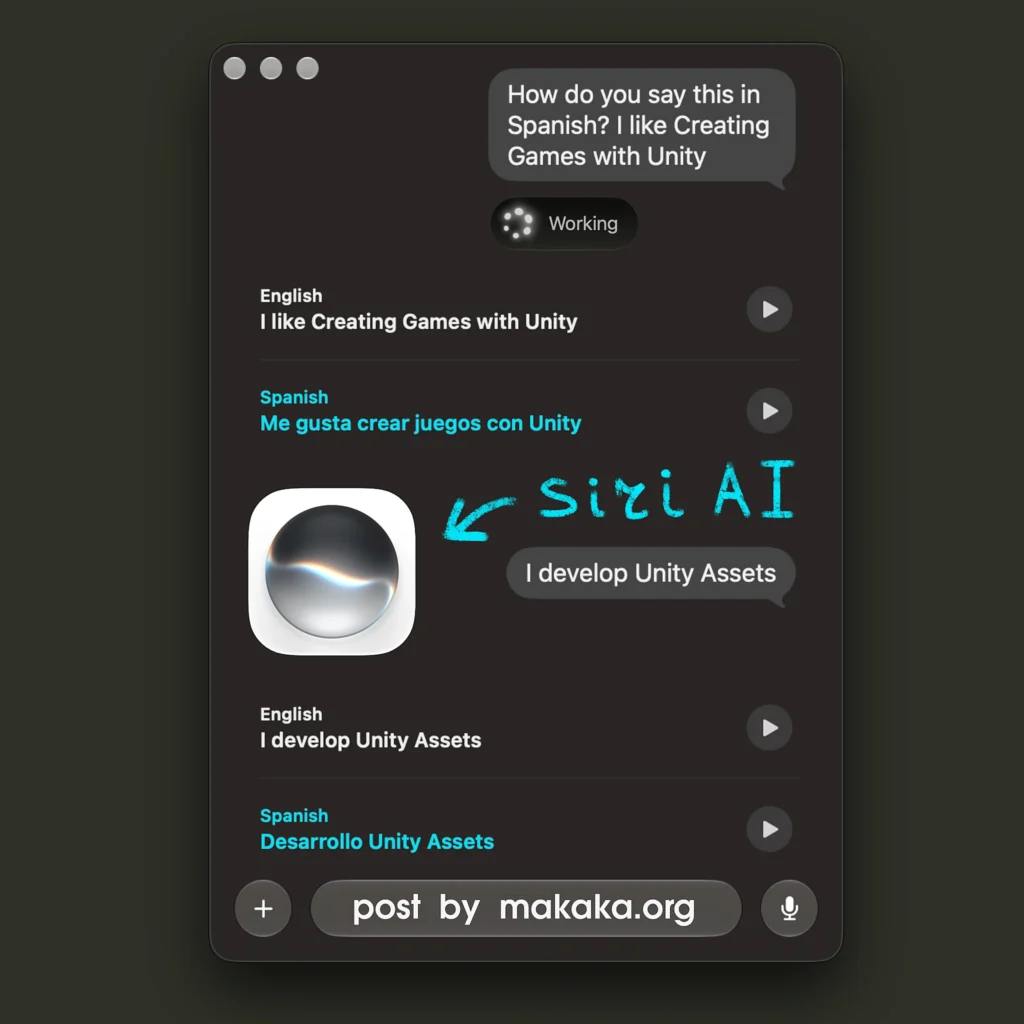 Translation Tools I Use Every Day — ChatGPT, Google Translate, Siri AI, Apple Dictionary 1 Siri AI App — Translation