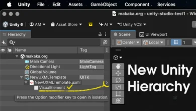 New Unity Hierarchy, Icons and UI Toolkit integration